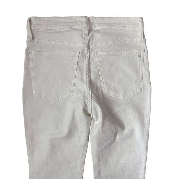 Madewell Pure White Mid-Rise Kick Out Crop Jeans Size‎ 27 - Picture 12 of 12